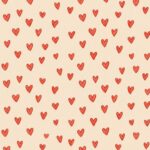 Red Aesthetic Wallpaper Heart Pattern