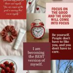 Red Aesthetic Wallpaper Motivational Collage