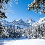 Snow Wallpaper Blue Sky Mountain View