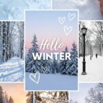 Snow Wallpaper Hello Winter Collage