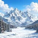 Snow Wallpaper Majestic Mountains