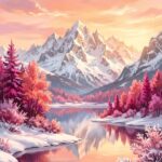 Snow Wallpaper Mountain Sunrise View