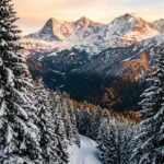Snow Wallpaper Mountain Sunrise