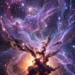 Starfield Nebula Wallpaper Bright Nebula Burst
