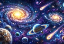 A Starfield Nebula Wallpaper showcasing galaxies and planets in 2K resolution