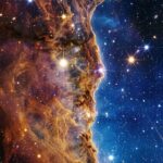 Starfield Nebula Wallpaper Golden Edge