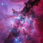Starfield Nebula Wallpaper Red and Blue