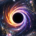 Starfield Nebula Wallpaper Swirling Black Hole