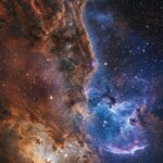 Starfield Nebula Wallpaper Vibrant Clouds