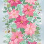 Cute Pink Christmas Poinsettia Bloom Wallpaper