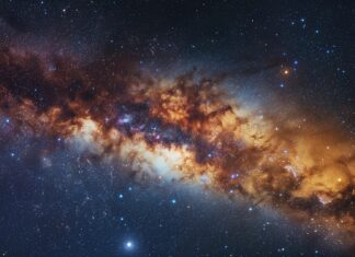 1920x1080 Space wallpaper HD features a stunning view of a galactic core with dense star clusters and bright light radiating outward.