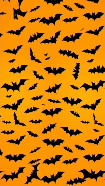 A modernized Halloween pattern wallpaper for iPhone.