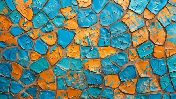 Abstract cracked texture, broken patterns, contrasting shades desktop wallpaper HD.