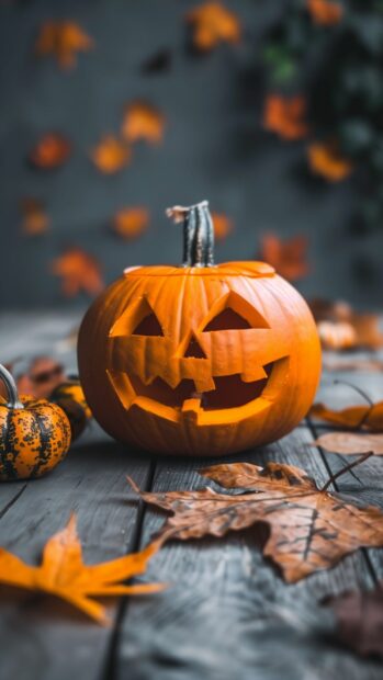 Aesthetic Halloween HD iPhone Wallpaper.