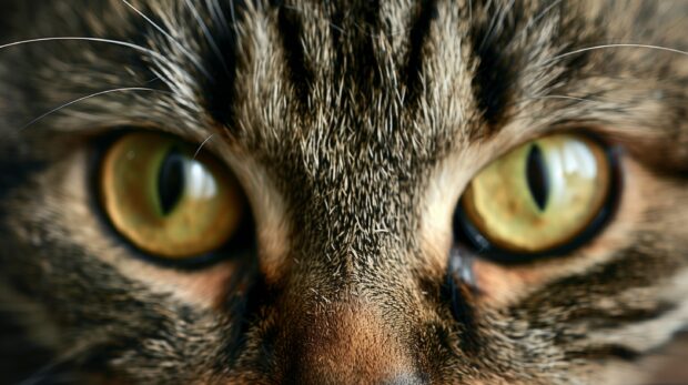 Cool Face Cat with cool eyes.