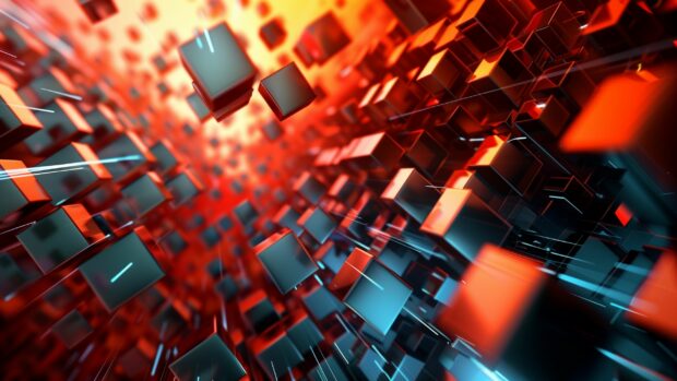 Cool 3d shapes background.