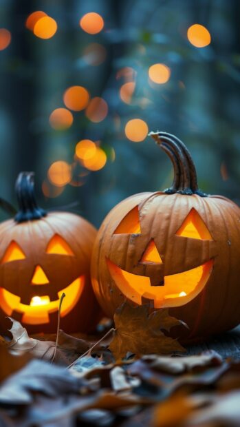 Cute Halloween Pumpkin  Wallpaper for Mobile.