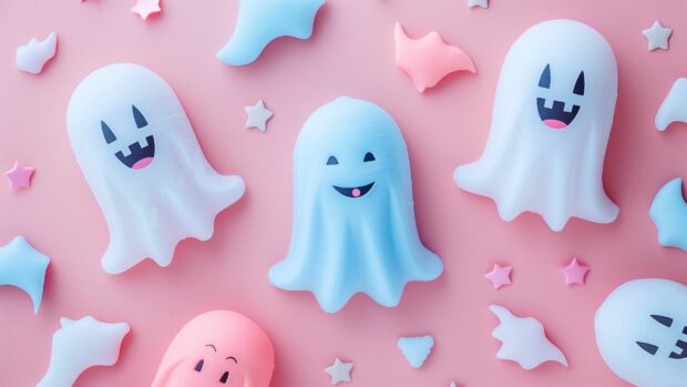 Cute Halloween Wallpaper 2K resolution.