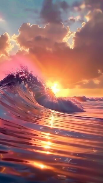 Free download Ocean waves iphone 4K wallpaper 3.