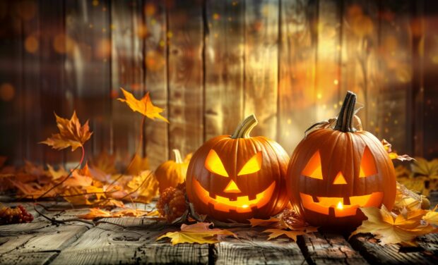Halloween HD Desktop Wallpaper High Quality, Autumn Background.