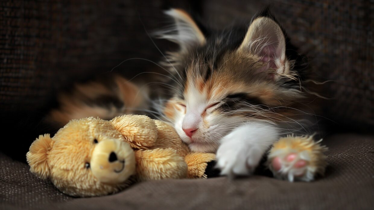Cute Cat Wallpaper 4K resolution - PixelsTalk