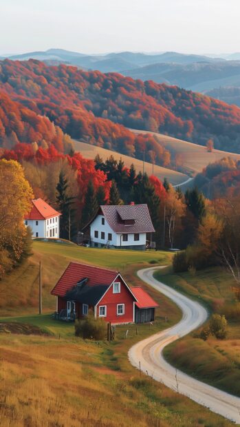 Mountain landscape in fall.