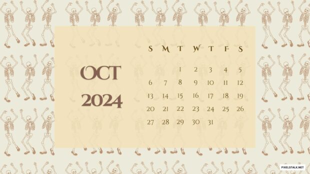 October 2024 Calendar Desktop Wallpapers HD.