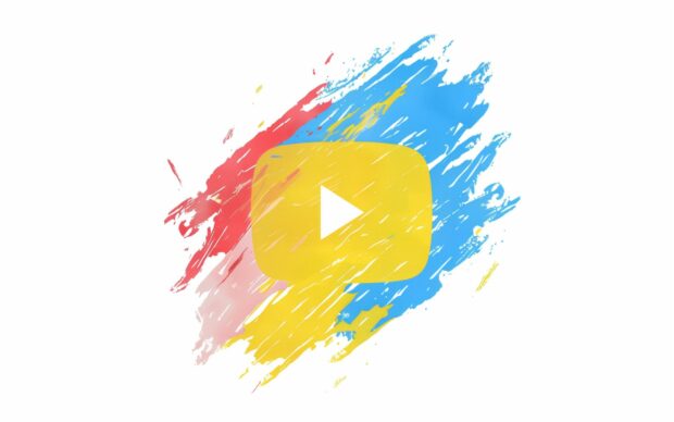 YouTube wallpaper HD with a hand drawn style, giving a personal and artistic touch.