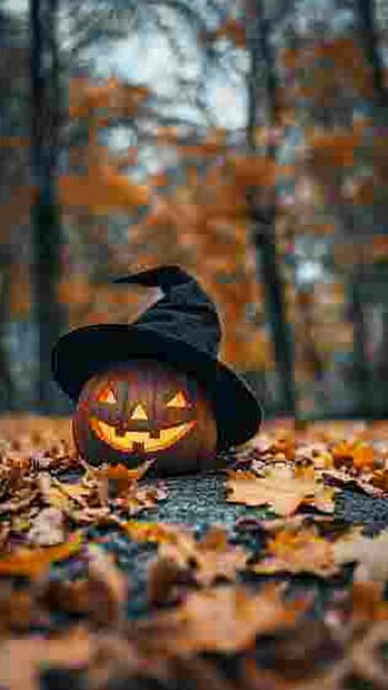 iPhone Background Preppy Halloween HD.