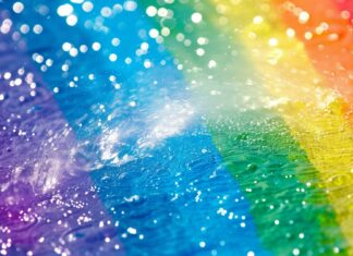 Cute Rainbow desktop background.