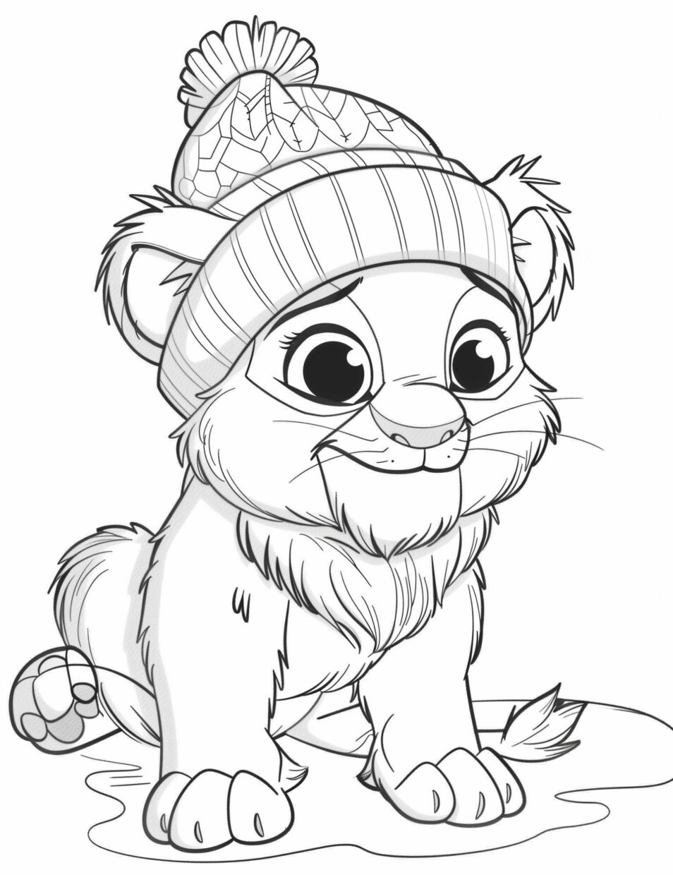 Lion Coloring Pages - PixelsTalk
