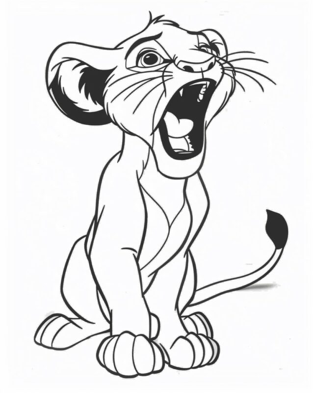 Simba Lion King coloring pages - PixelsTalk