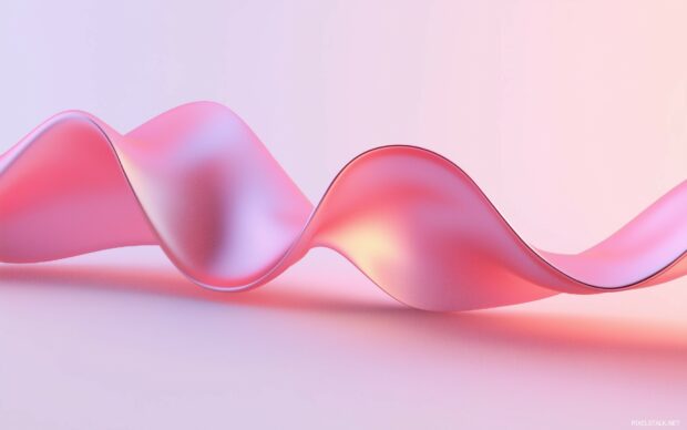 1920x1200 wallpaper with 3D ribbon that curves across the screen in a minimalist style.