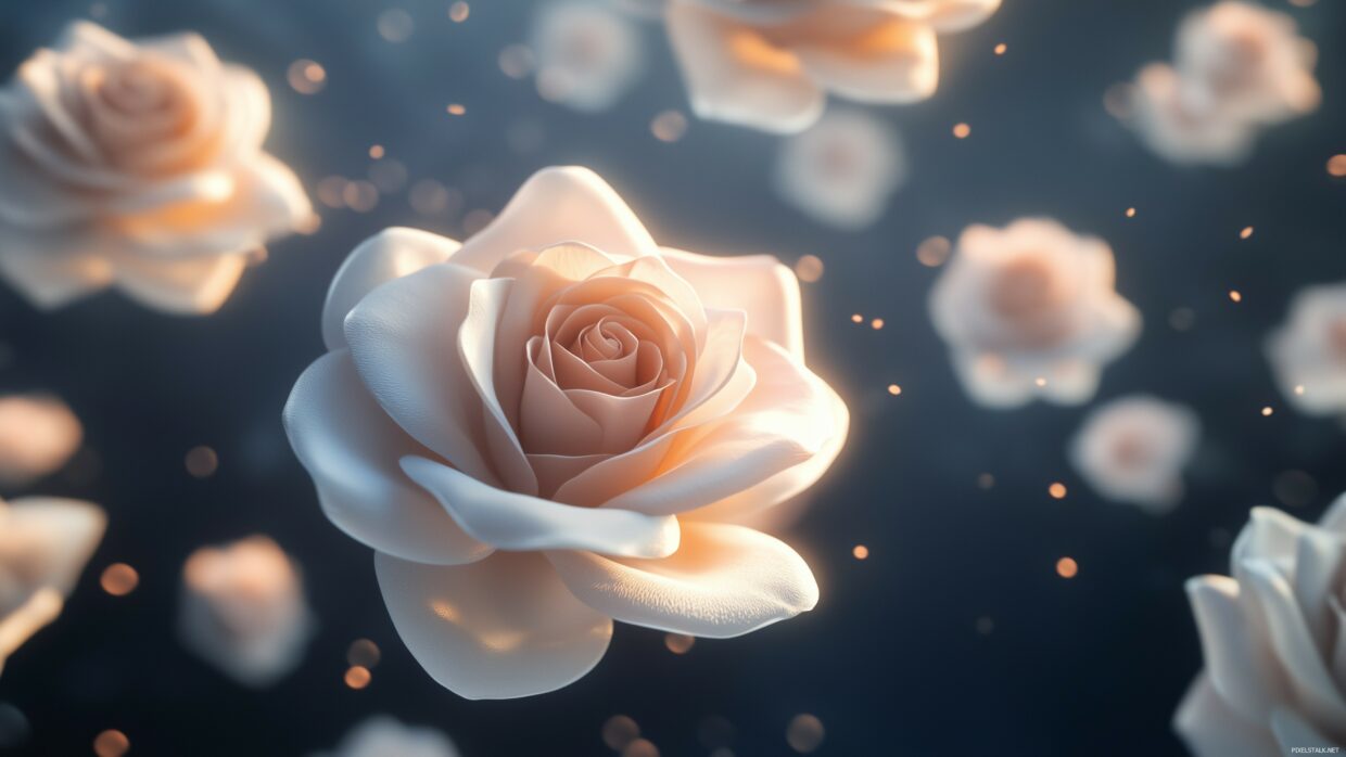 3D Roses wallpapers - PixelsTalk