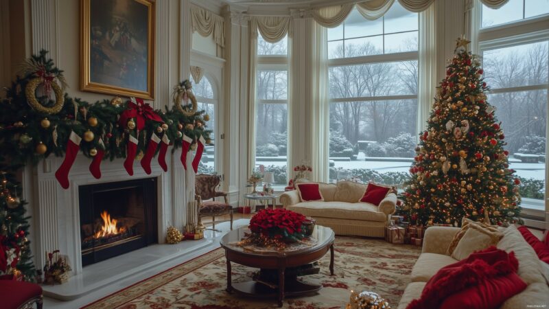 Christmas Fireplace Wallpapers - PixelsTalk