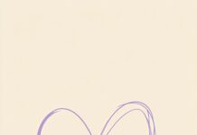 A bold outline of a purple heart iPhone wallpaper.