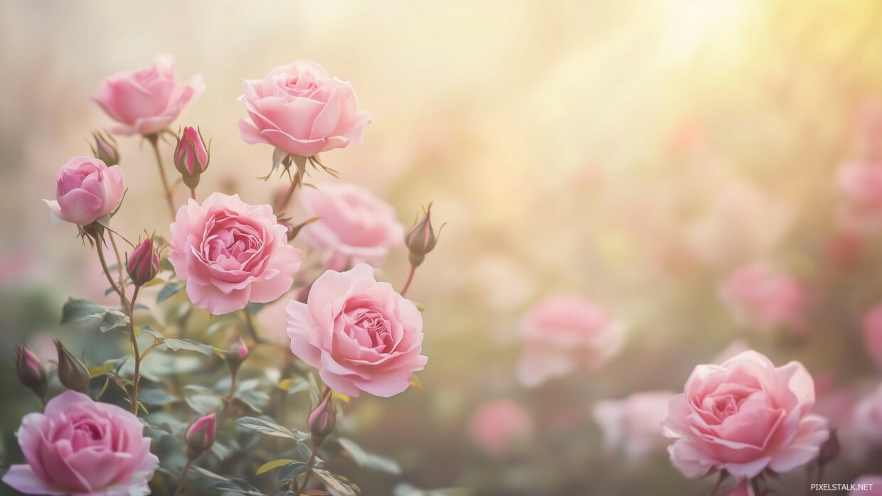 Pink Roses Wallpaper - PixelsTalk
