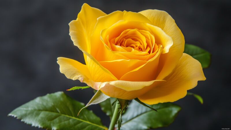 Yellow Rose Wallpapers for Desktop PC - PixelsTalk