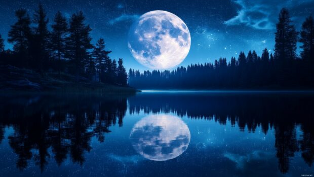 A large full Moon 4K wallpaper.