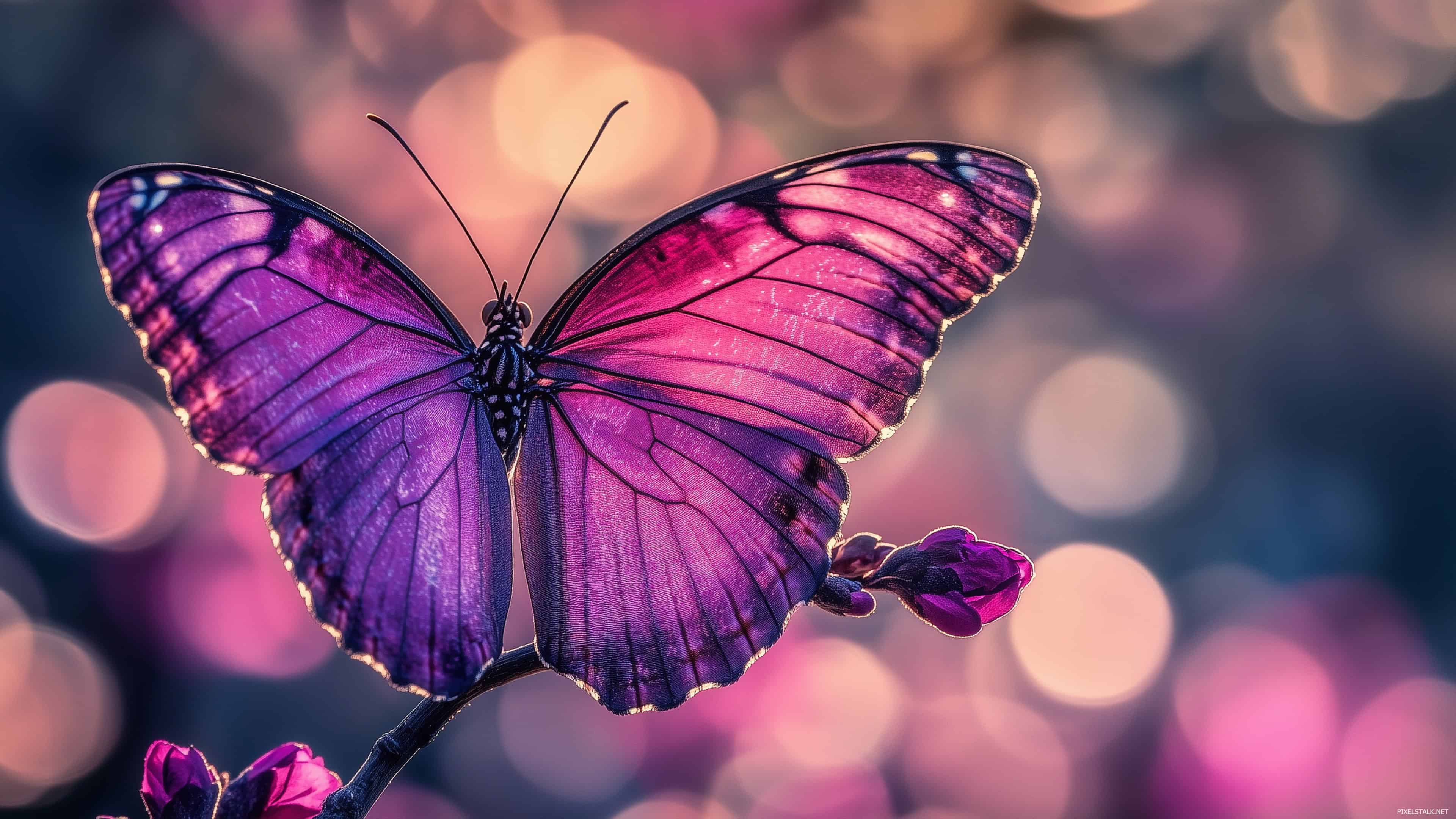 Purple Butterfly Wallpapers PixelsTalk