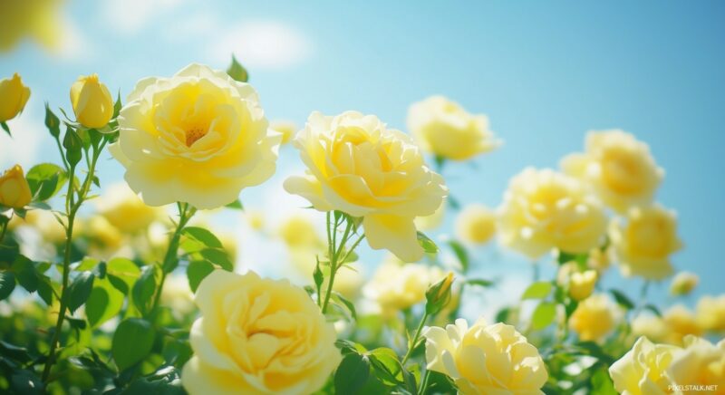 Yellow Rose Wallpapers for Desktop PC - PixelsTalk