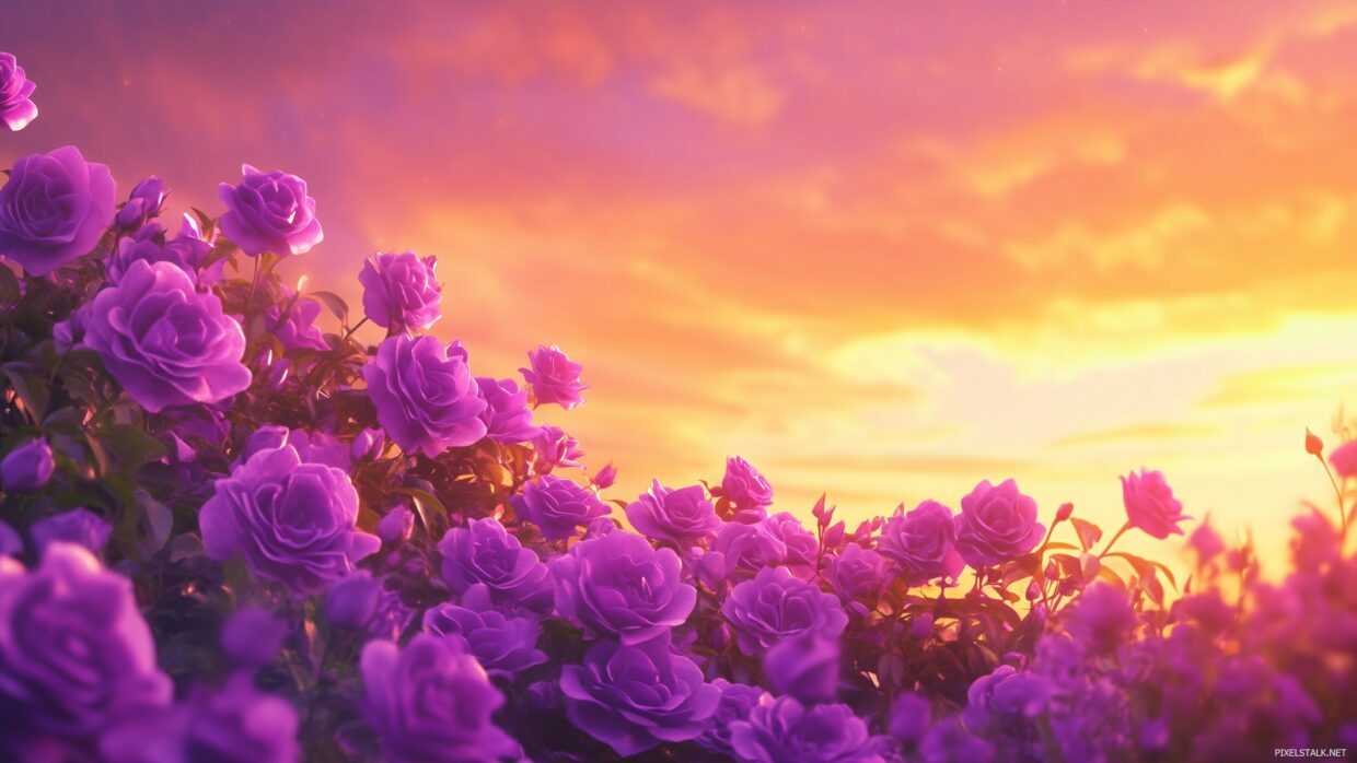 Purple Rose Wallpapers - PixelsTalk