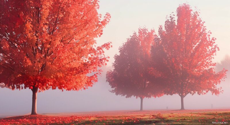 Autumn Trees Wallpaper - PixelsTalk