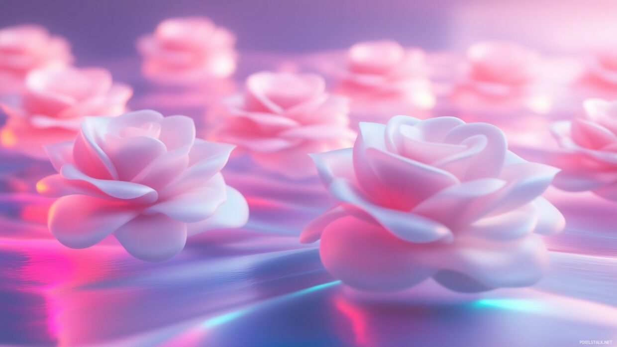 3D Roses wallpapers - PixelsTalk