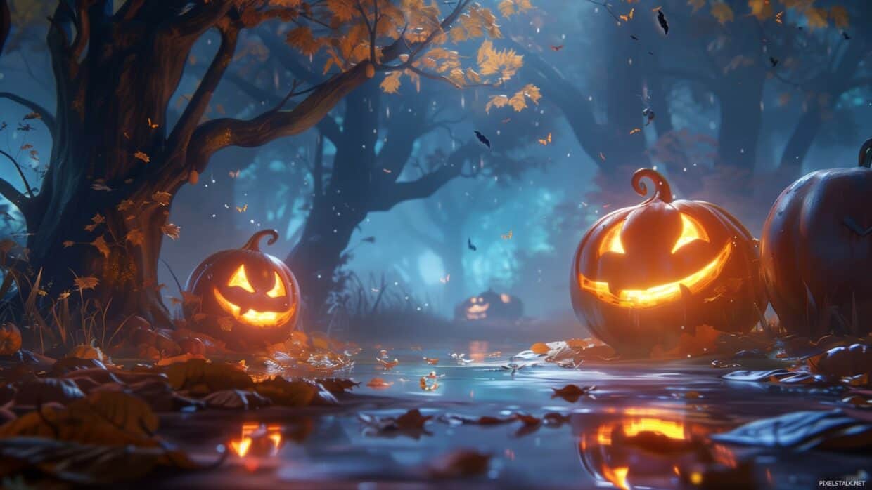 Fall Halloween Wallpaper - PixelsTalk