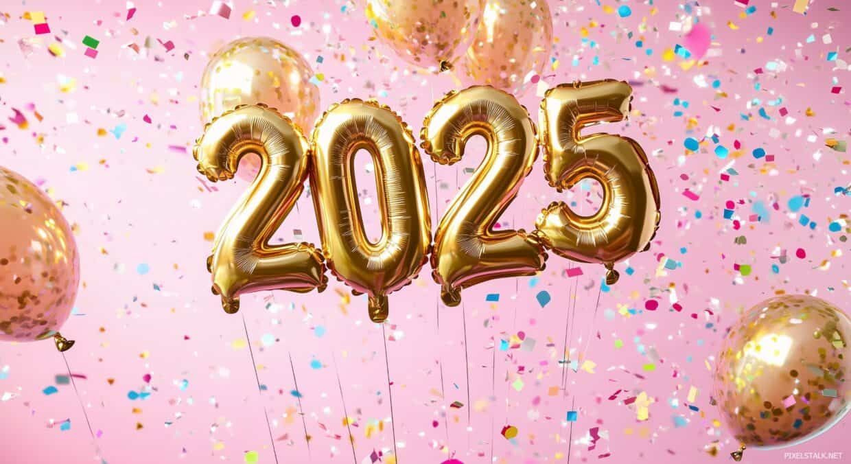 Happy New Year 2025 Desktop Wallpapers - PixelsTalk