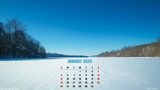 Free download January 2025 Calendar Backgrounds.