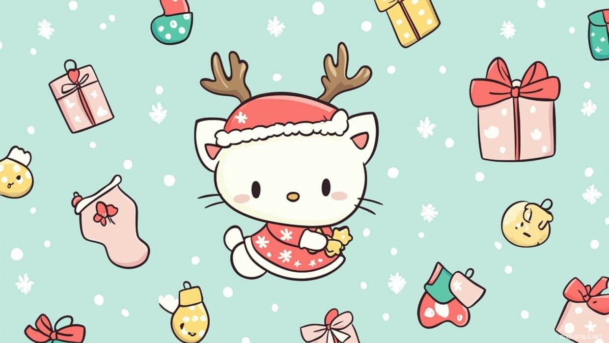 Christmas Hello Kitty Wallpapers - PixelsTalk