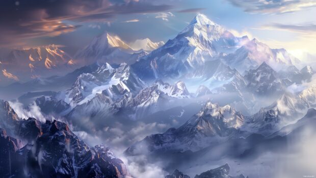 Mountains Landscape 4K Wallpaper.