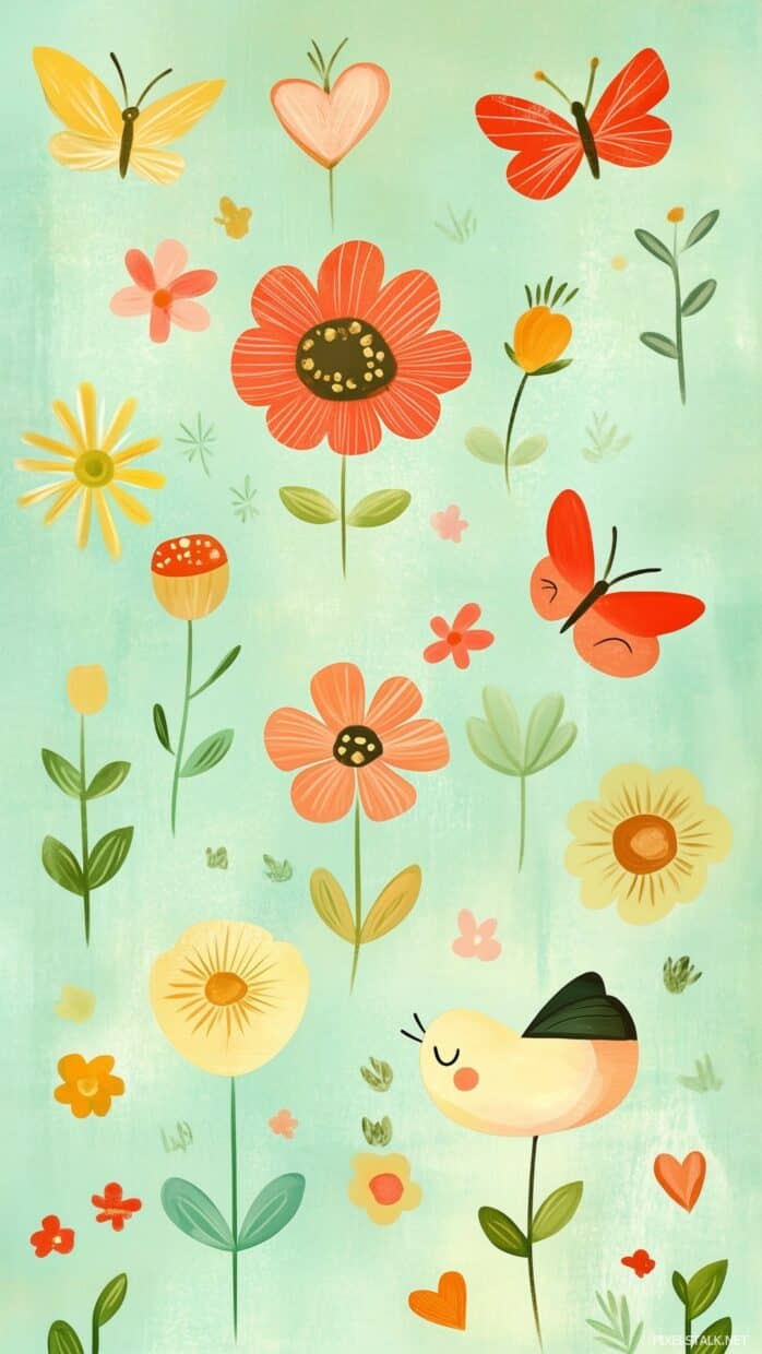 Cute Spring Backgrounds - PixelsTalk